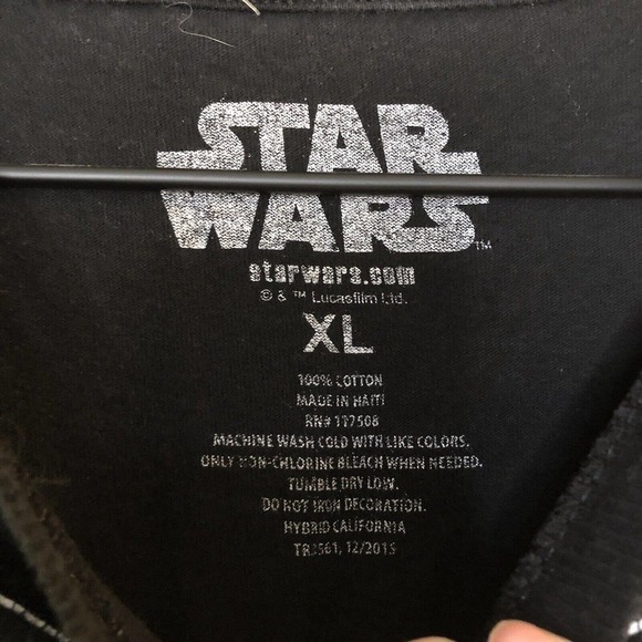 Star Wars Darth Vader Lucas Films Graphic T-shirt Tee Shirt Size XL Teens - Picture 3 of 4